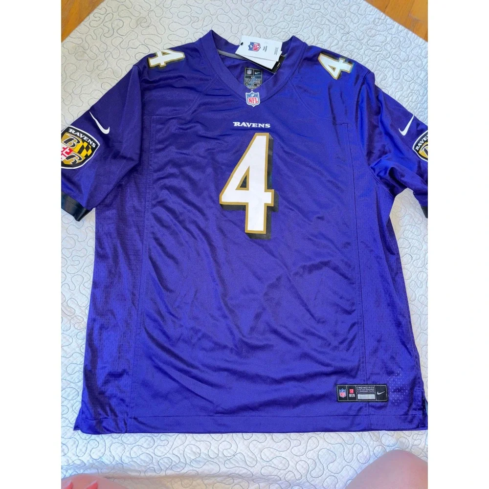 Nike Baltimore Ravens Mens NFL Jersey Size XXL Number 4 Flowers